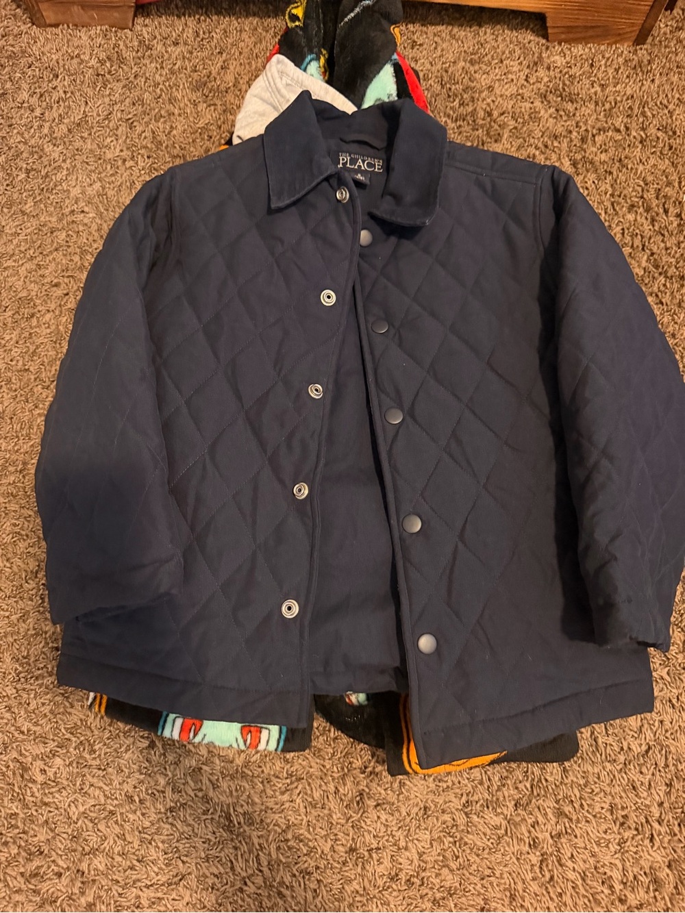 The Children's Place Navy Quilted Puffer Jacket